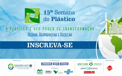 Reusar, Reaproveitar, Reciclar é o slogan da Semana do Plástico 2022